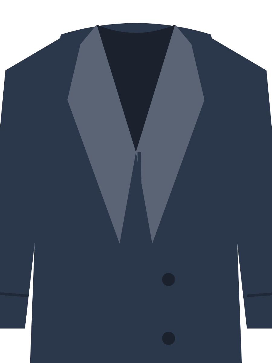 Hollis wool overcoat, navy (Image 2 of 2)