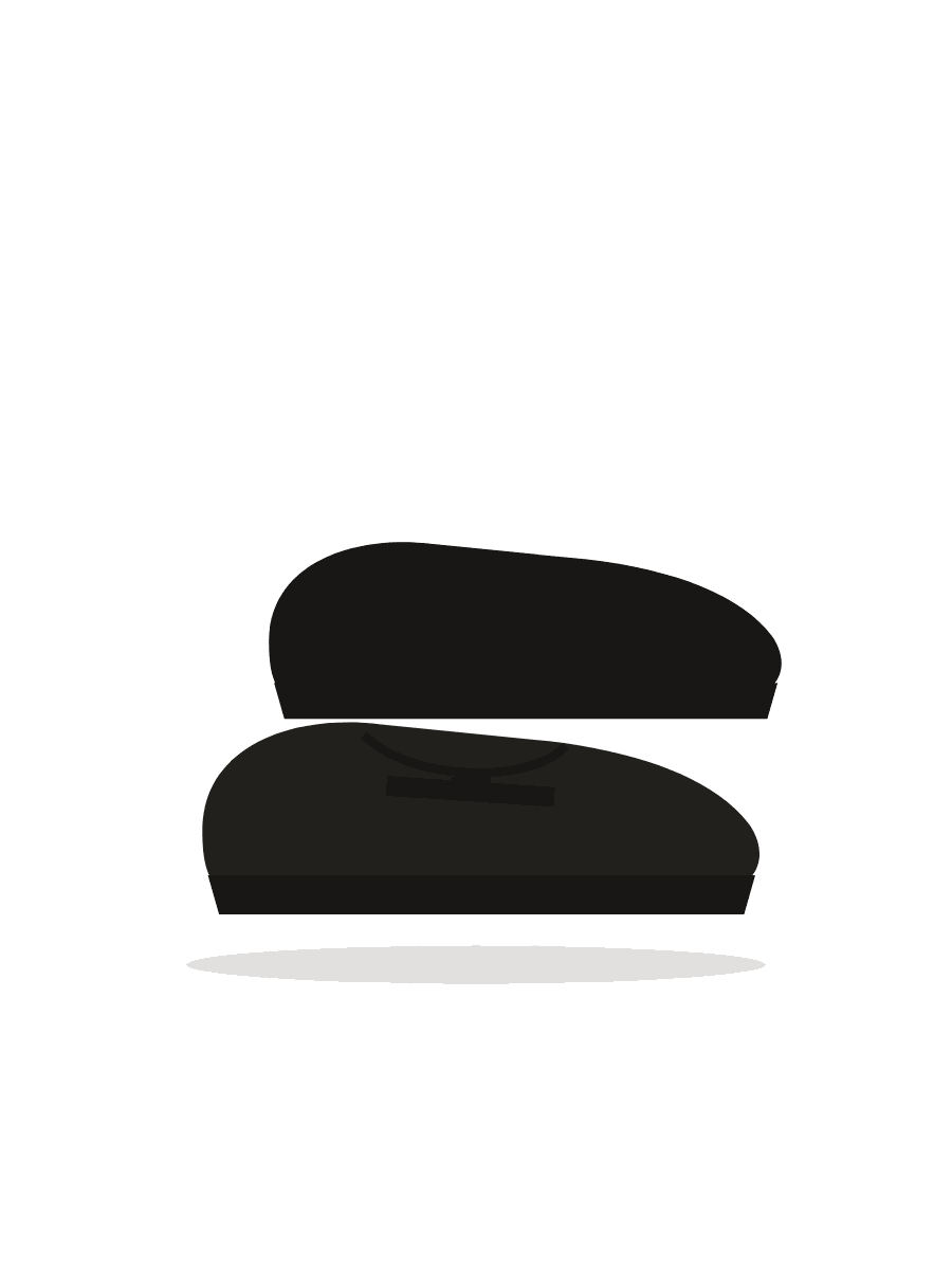 Pell suede loafers, black (Image 1 of 2)