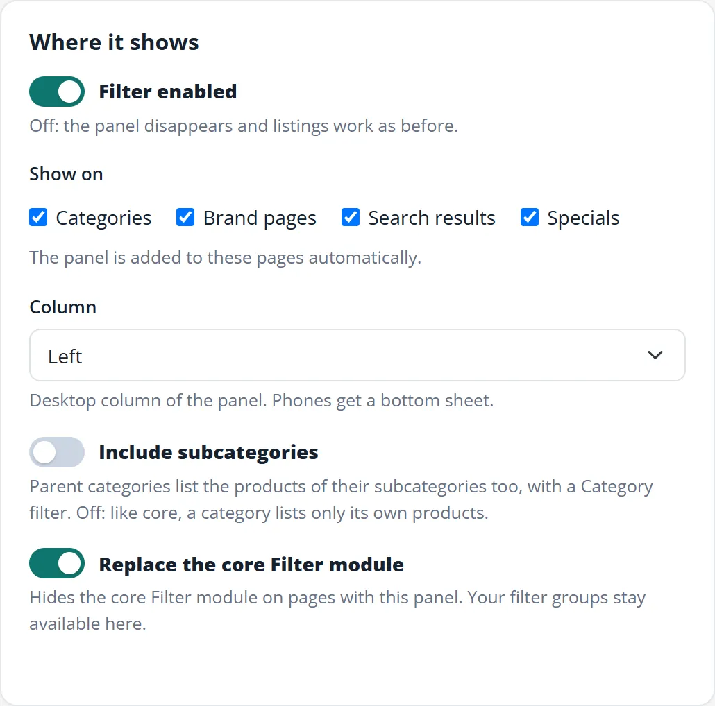 Where it shows