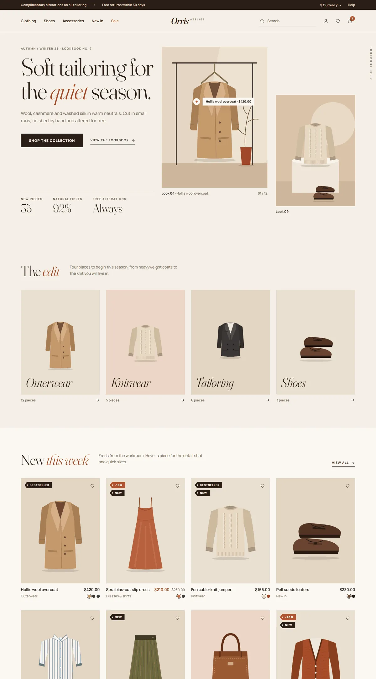 Atelier home page, Bone preset
