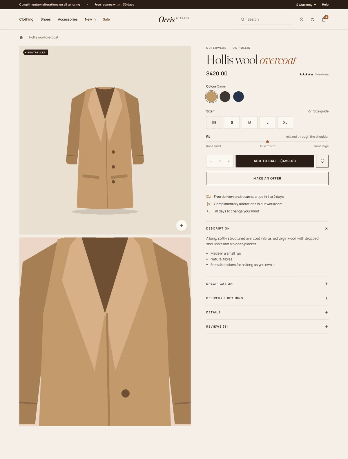 Product page