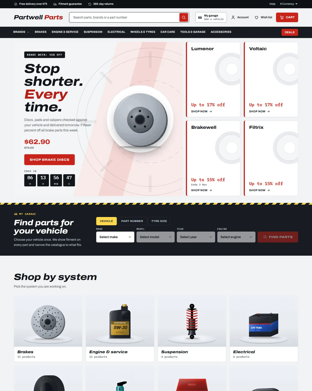 Axle home page, Redline preset