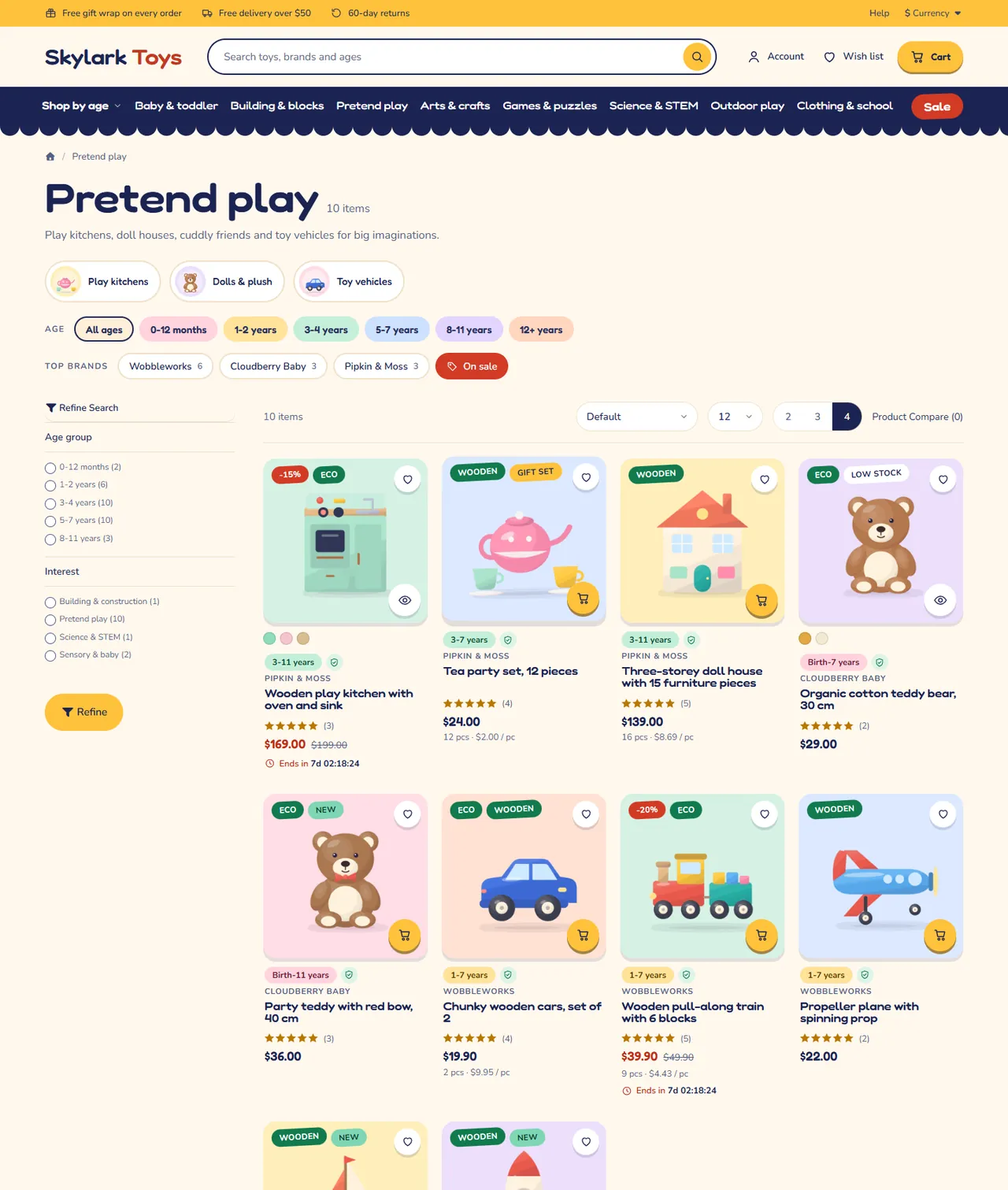 Kite category page