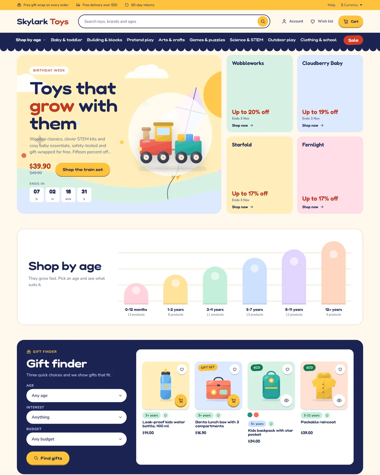 Kite home page, Playroom preset