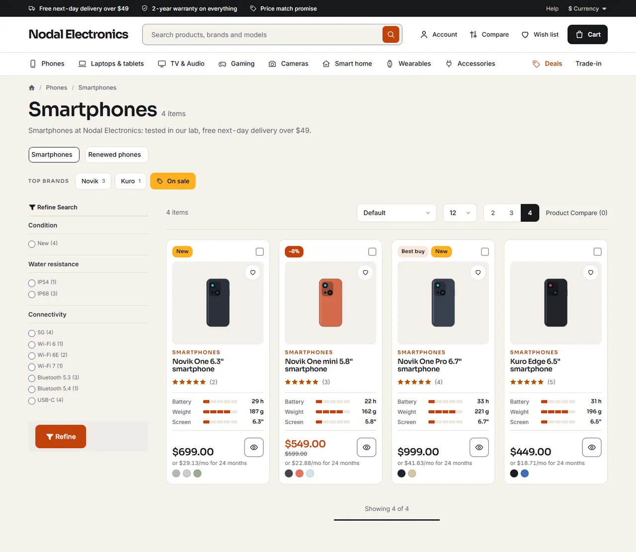 Volt category page