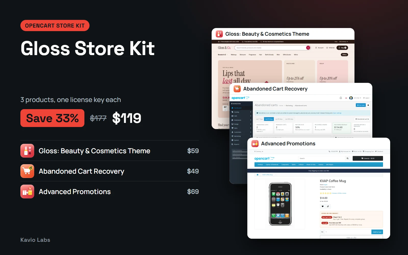 Gloss Store Kit: 3 products, save 33%